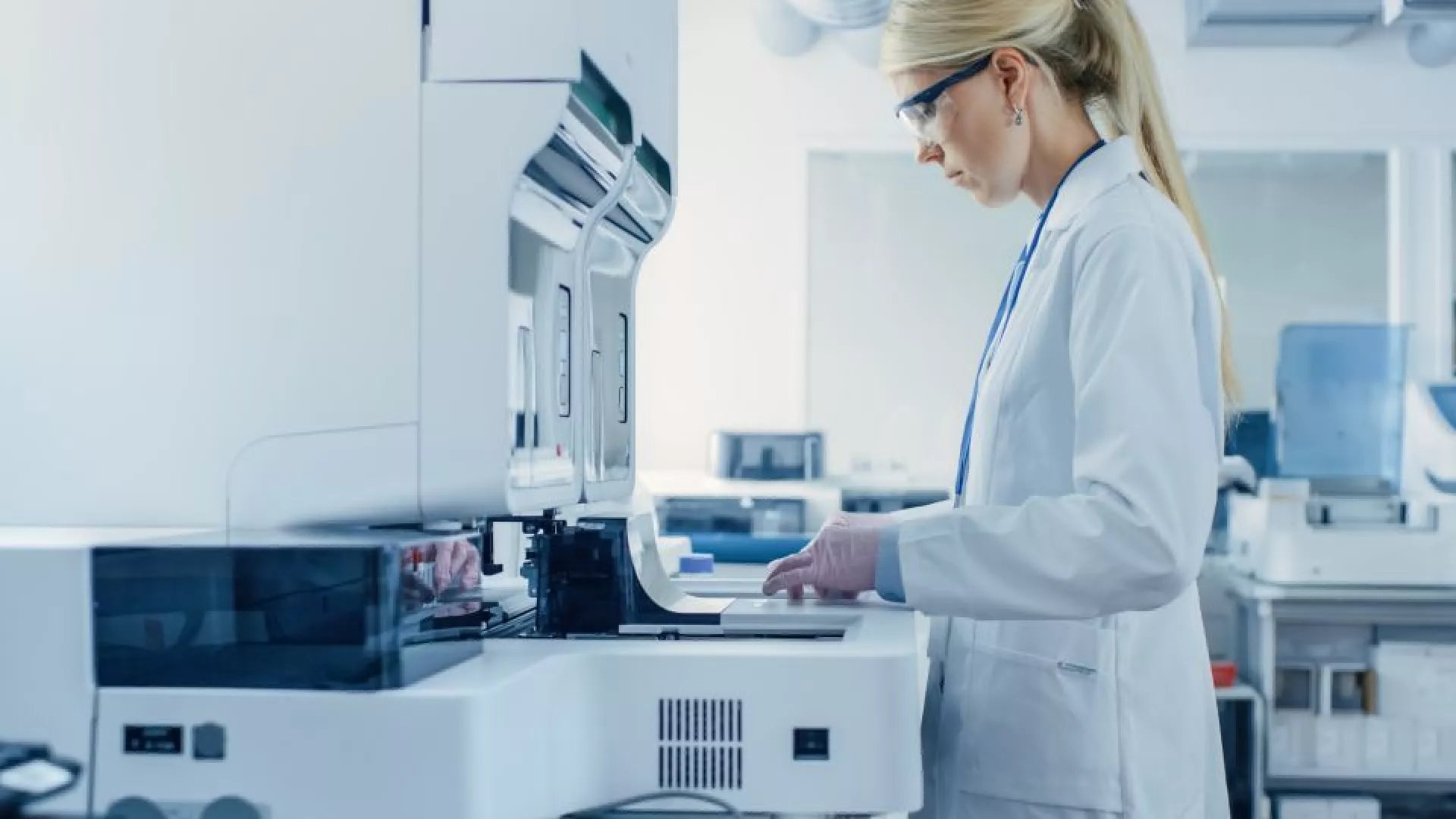 Woman in laboratory